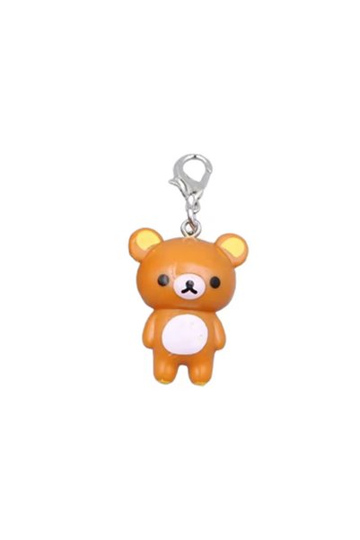 Choice6 k745brown Kawaii Rilakkuma Easy Bear Keychains Lazybear Doll Bag Clot...