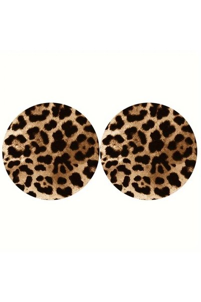 Choice 2PCS leopard print 2PCS Leopard Print Car Cup Holder Anti Slip Bottle ...