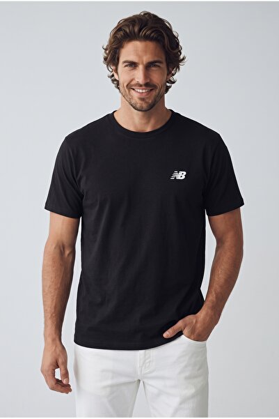 New Balance Mnt1537 Classic Basic Logo Black Men's T-Shirt