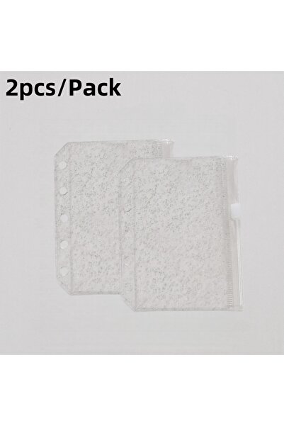 Choice Glitter 2pcs M5 Notebook Zipper Bag Loose-leaf Exercise Book Glitter T...