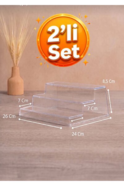 Bilge Dükkan “3 Katlı Merdiven Stand – Baharatlık ve Kozmetik Düzenleyici Çok...