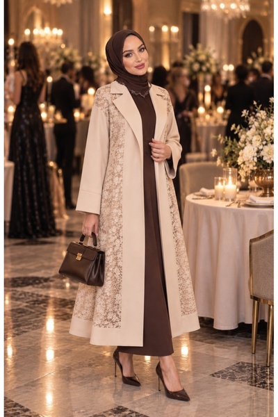 Symbutiq Pudra Dantel Abaya