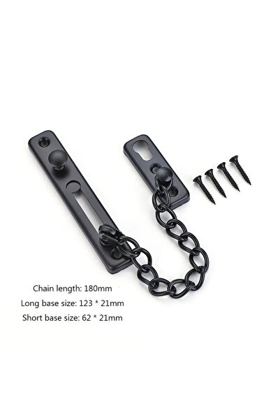 choice2 Door Lock Black Door Chain with Lock Door Lock Bolt Chain Kids Safety...