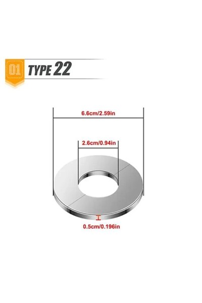 Choice Type 22 1PC Self-Adhesive Stainless Steel Faucet Decorative Cover Show...