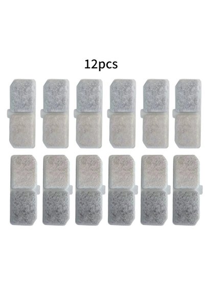 Choice 12pcs Filters 12pcs Cat Water Fountain Filter Pet Fountain Replaced Fi...