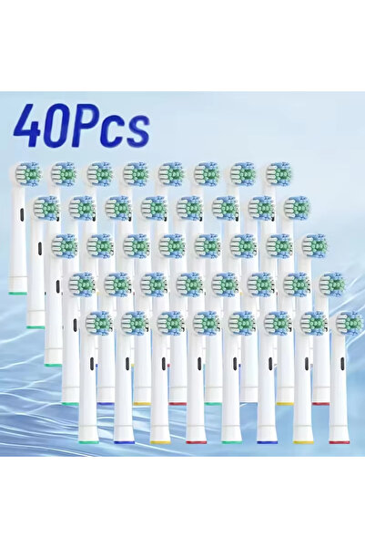 Choice3 Standard-40pcs 4/8/16/20/40Pcs Replacement Toothbrush Heads Compatibl...