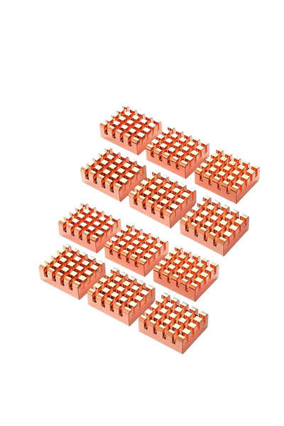 Choice3 12PCS COOLCIRC VRAM Copper Heatsink 13x12x5mm Thermal Conductive Copp...