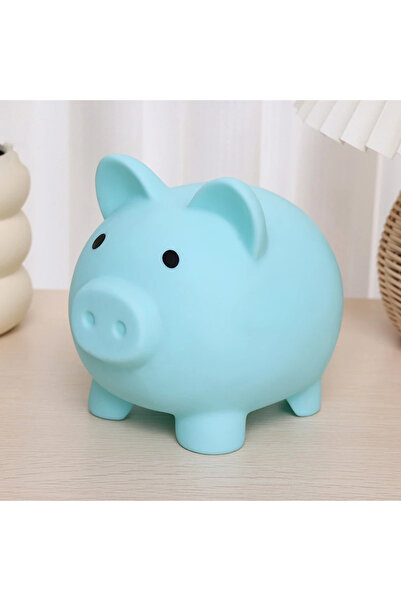 Choice blue G2701B Adorable Piggy Bank Savings Jar Silicone Unbreakable Child...