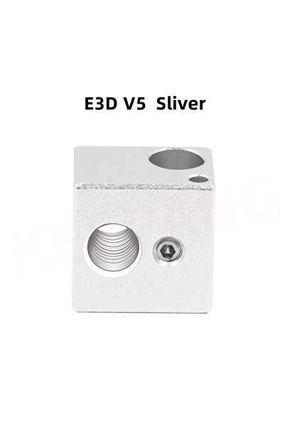 choice2 E3D V5 Sliver Heater Block E3D V5 V6 MK7 MK8 CR-6 SE Volcano PT100 CR...