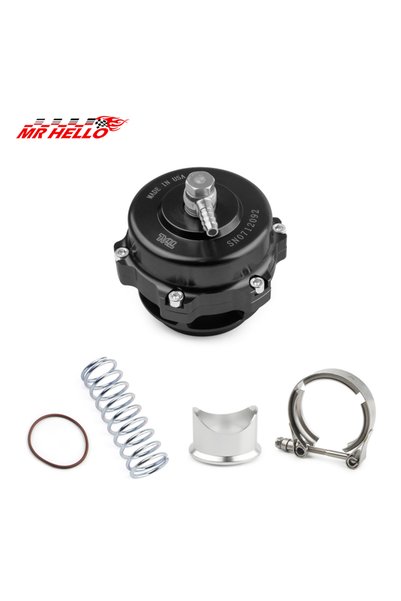 Choice Black Tial Style 50mm Blow Off Valve CNC BOV With V-band Flange Kit Ca...