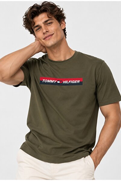 Tommy Hilfiger Th-shirt - Granatowy Regular Fit Mw0mw21274