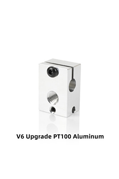 Choice1 V6 PT100 Aluminum Heater Block E3D V5 V6 MK7 MK8 CR-6 SE Volcano PT10...