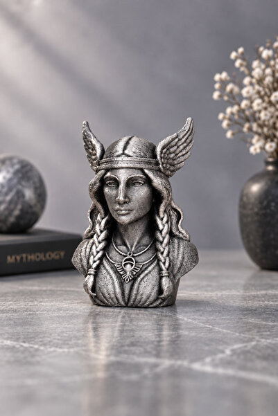 Makerpax Freya Doğa Tanrıçası Büstü 12cm | Nord Mitolojisi Tanrı Büstleri | E...