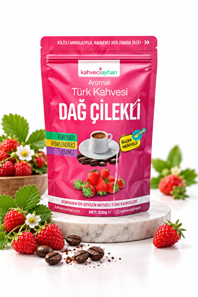 kahveciayhan 200g Dağ Çilekli Türk Kahvesi - Yeni Paketiyle Sizinle