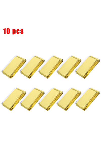 Choice7 10PCS-Gold-Silver 1/5/10/20/30Pcs Outdoor Emergency Gold-Sliver Survi...