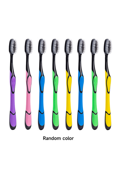 choice2 8pcs color random 2/5/8pcs small round head soft hair toothbrush indi...