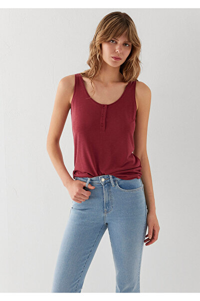 Mavi (Tencel TM) Modal Karışımlı Bordo Atlet Slim Fit / Dar Kesim 1613339-91507