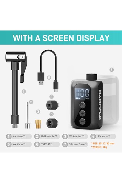 Choice1 A5S CYCLAMI 100 PSI High Pressure With Screen Mini Pump Portable Pock...