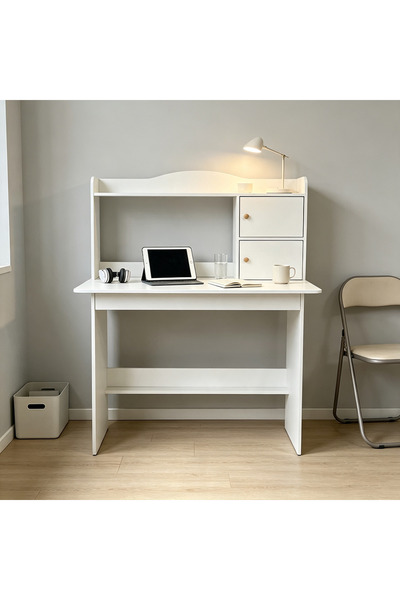 Topone1Topone1 Computer Desk with Storage Shelves,Home Office Desk Study Writ...