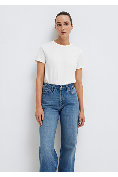 Mavi Crew Neck White Basic T-Shirt Slim Fit / Slim Fit 1612707 -70057