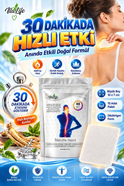 İlla Life Hızlı Etkili Kırmızı Kore Ginseng 10'lu Kolajen Glukozamin Gümüş İy...
