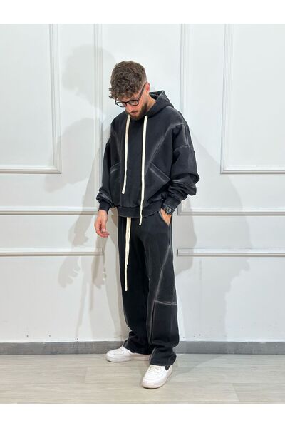 Urban Collection Trening din bumbac model prespalat Urbancollection