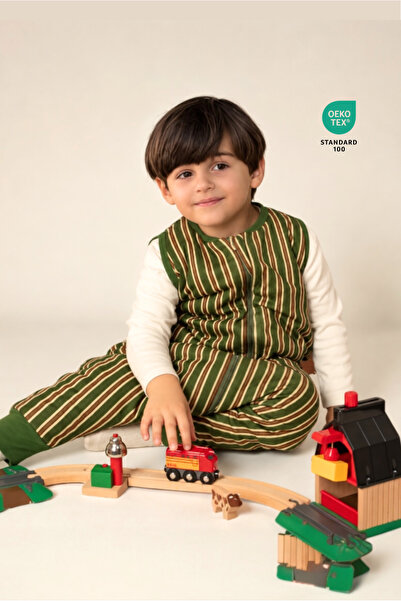 Pine Baby Home 1.0 TOG %100 Pamuk Bebek Uyku Tulumu OEKO-TEX Standard 100 - P...