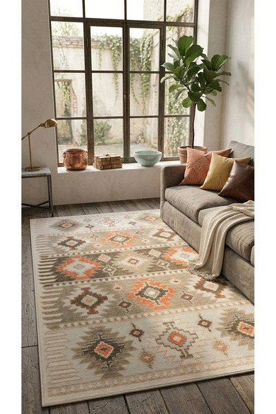 Halise Home Kaymaz Tabanlı Yıkanabilir Baskılı Yolluk Mutfak Halısı Koridor H...