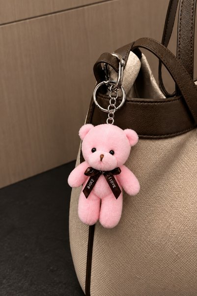 betüslesin Plush Teddy Bear Keychain 12 cm - with 7 Color Options