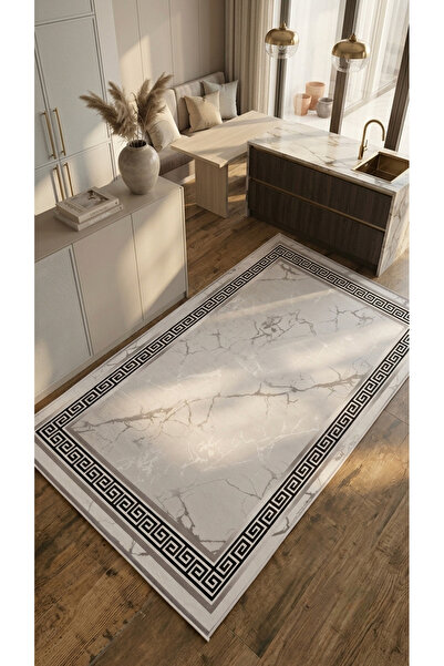 Halise Home Kaymaz Taban Yıkanabilir Dijital Baskı Yolluk Mutfak Halısı