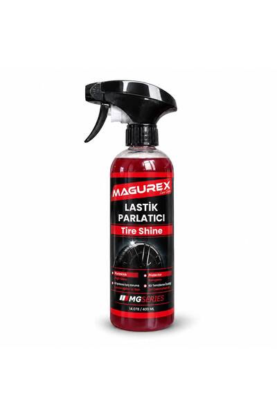 MAGUREX Lastik Parlatıcı 400 ml – Uzun Süre Kalıcı Parlaklık – Oto Lastik Bak...