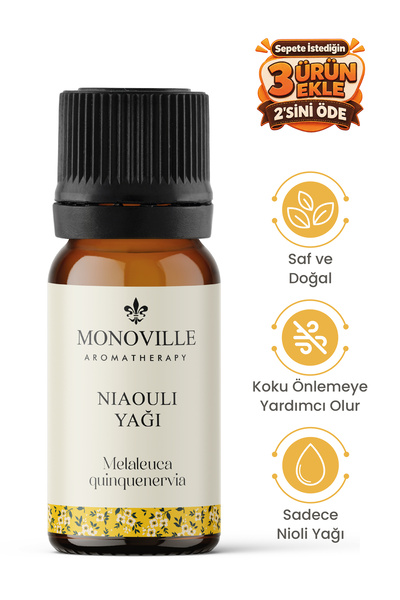 Monoville Nioli Uçucu Yağı 10 ml Saf ve Doğal (Niaouli Essential Oil)