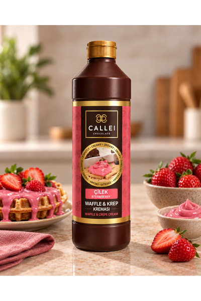 Callei Chocolate WAFFLE & KREP & PANKEK ÇİLEK SOS 1000 GR