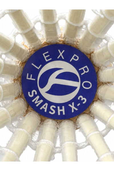 flexpro Smash X3 Tournament Feather Shuttlecock – 12 Pcs