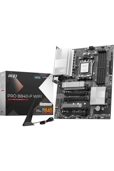 MSI MB PRO B840-P WIFI AM5 DDR5 8000MHZ(OC) HDMI 2x M.2 USB 10Gbs 2.5G LAN WI-FI 7 ATX