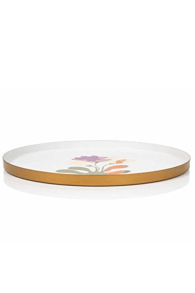 Blends Metal Rounded Serving Tray 25.2×25.2 cm Multicolor from Viola