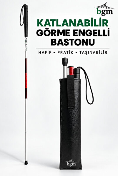 bgm Görme Engelli Bastonu Yüksek Kalite Katlanır