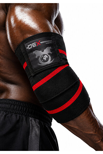 Dex Supports Elbow Wraps – Ağırlık Antrenmanı Dirsek Bandajı 2’li
