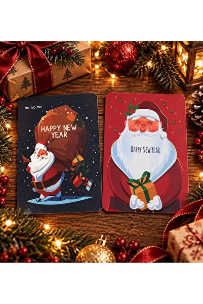 4nio New Year's Postcard Gift Card Set of 2 7