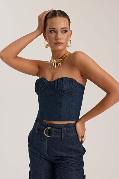 NOK İSTANBUL Anastasia Bustier Dark Blue