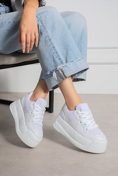 Madam Tarz Kcl-192 Thick Soled Lace-Up Sports