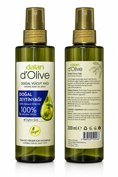 Dalan D'Olive Ulei cosmetic de corp Dalan d’Olive, hidratant și hrănitor, spr...