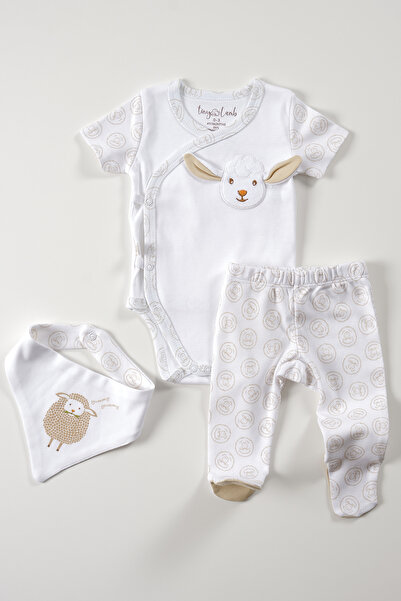 tinylamb Lamb Organic Newborn Baby Set 3 Pieces 0-3 Months Baby Mini Newborn ...
