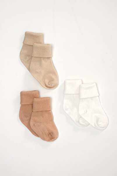 tinylamb Yenidoğan Kız Bebek Çorabı - 3'lü Paket | Kız Çorap
