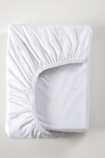 Generic Brand 2-Piece Organic Cotton Combed White Fitted Sheet - 60X120 cm |   100% Organic Baby Bed Sheet