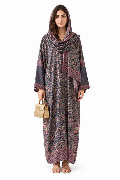 Azria Fashion عباءة مطبوعة بنقوش الفسيفساء
