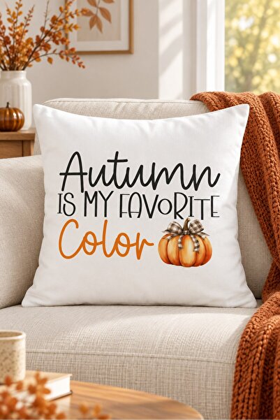 Evmila Autumn Patterned Throw Pillow Cover