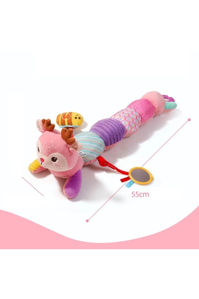 Schulzz Sevimli Tırtıl Aktivite Eğitici Müzikli Peluş Oyuncak 0-3 Yaş renkli