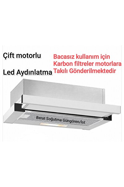 White Daisy Bacasız Borusuz Aspiratör Yıkanabilir Alüminyum Filtre Salyangoz ...