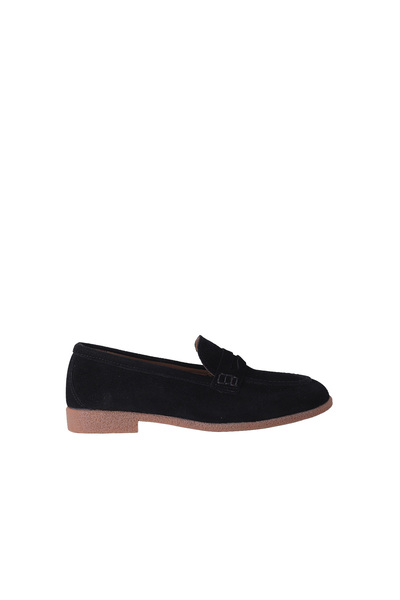 Hobby Suede Genuine Leather Penny Loafers Women Ballet Flats |   Mb262150S